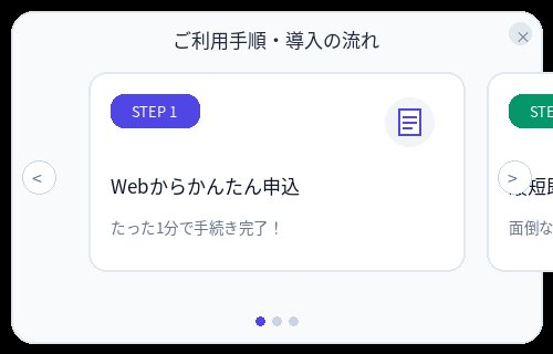 ストーリー形式で不安払拭施策イメージ